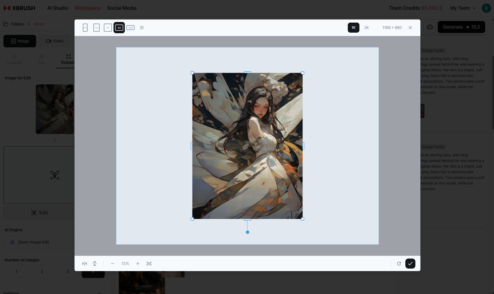 Outpaint tab
