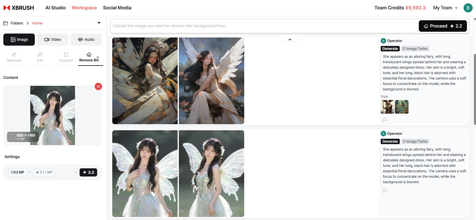 Background Remover tab